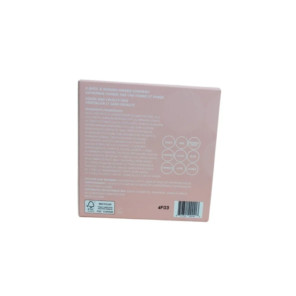 Estate Rose Rendezvous 9 Pan Eyeshadow Pallet NEW IN BOX